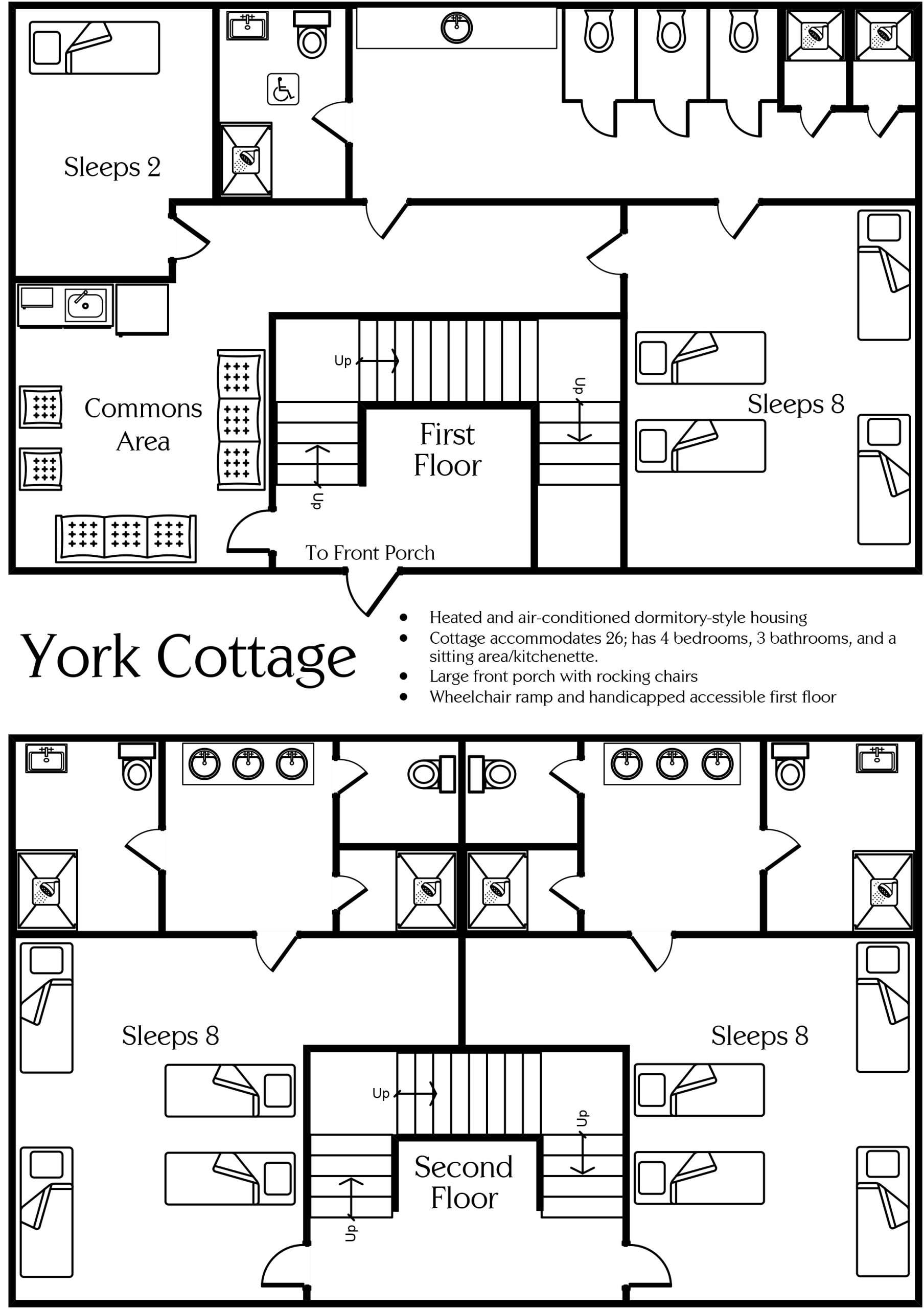 York Cottage floor plan